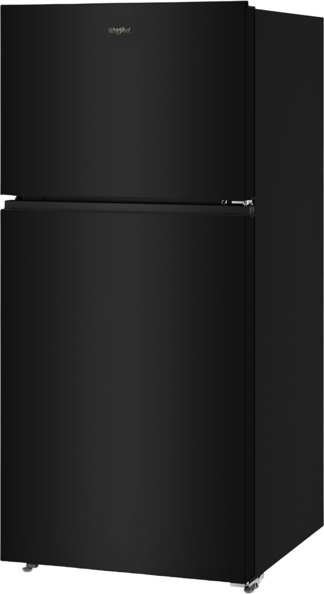 Whirlpool® 30" 19.3 Cu. Ft. Black Top Freezer Refrigerator with Total Coverage Cooling-3