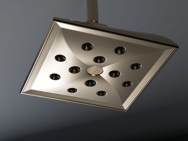 Brizo Virage® Brilliance® Polished Nickel Ceiling Mount Showerhead with H2OKinetic Technology-0
