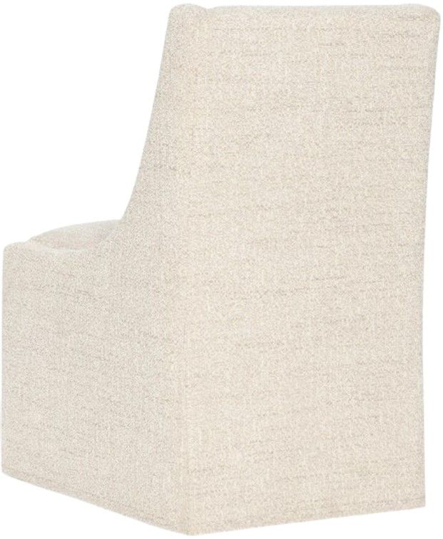Hooker® Furniture Eleana Classic Linen Castered Dining Side Chair-2