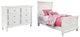 Signature Design by Ashley® Kaslyn 2-Piece White Twin Panel Bed Set-0