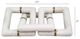A & B Home White Marble Chain Sculpture-5
