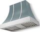 La Cornue CornuFé Cascade 36" Ocean Mounted Range Hood with Polished Chrome Trim-0