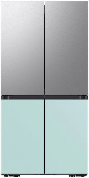 Samsung Bespoke Flex™ 18" Morning Blue Glass French Door Refrigerator Bottom Panel-2