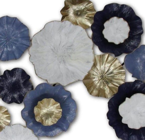 Classy Art Style 55 Blue/Gold/White Wall Decor-1