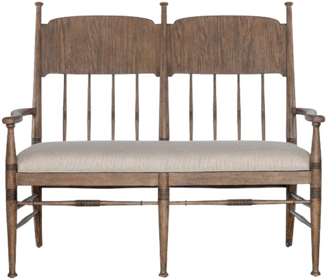 Hooker® Furniture Americana Biscuit/Honey Dining Bench-2