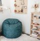 CordaRoy's® Green Sueded Denim King Bean Bag-3