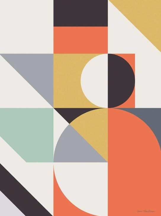 Classy Art Geo Shapes II by Seven Trees Design Wall Art-0