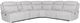 Parker House® Alpine 6-Piece Airy Snow Power Reclining Curved Sectional-0