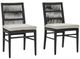 Classic Home Westville Black Olefin/Wooden Outdoor Dining Chair-0