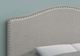 Monarch Specialties Inc. Grey Linen Full Headboard-1