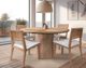 International Furniture Direct Giza Brown Round Dining Table-1