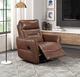Homelegance® Thomas Toffee Brown Manual Swivel Glider Reclining Chair-1