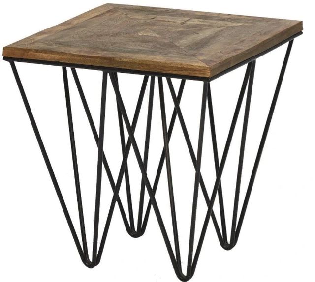 Jaipur Furniture Enoch Brown/Iron Lamp Table-0