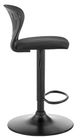 Armen Living Padua Black Adjustable Swivel Stool-1