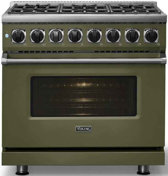 Viking® 7 Series 36" Martini Pro Style Dual Fuel Range-2