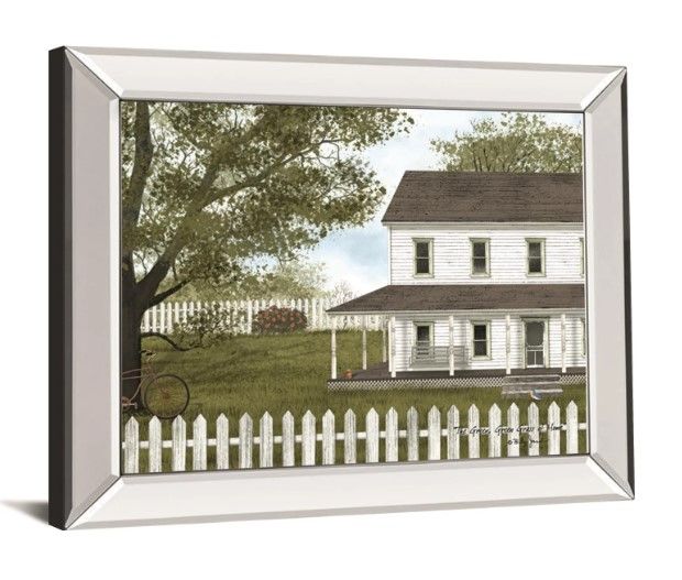 Classy Art The Green, Green Grass of Home by Billy Jacobs Mirrored Frame Wall Art-1