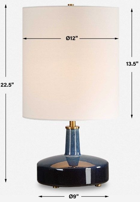 Uttermost® Abyss Blue Table Lamp-2