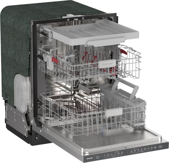 Sharp® 24" Stainless Steel 44dB Top Control Dishwasher with Auto Door Open-4