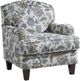 Fusion Furniture Whisper Teal Jacobean Regal Accent Chair-0