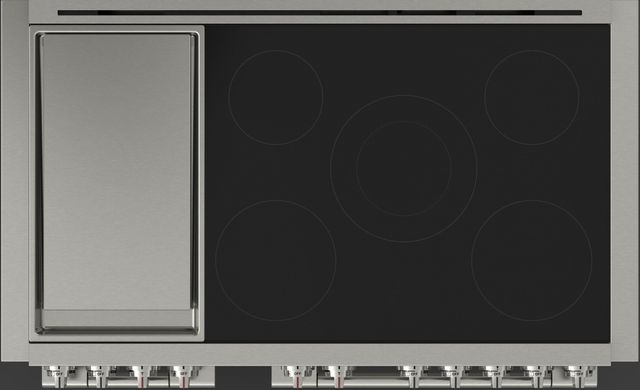 Fulgor Milano Sofia 48" Stainless Steel Pro Style Slide In Induction Range-2
