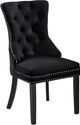 Meridian Furniture Nikki Black Velvet Dining Chair-0