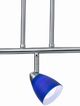 Cal® Lighting & Accessories Blue/Brushed Steel Serpentine Light-1