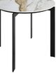 Natuzzi Editions Wire Brown Round Accent Table with Calacatta Hermitage Base-1