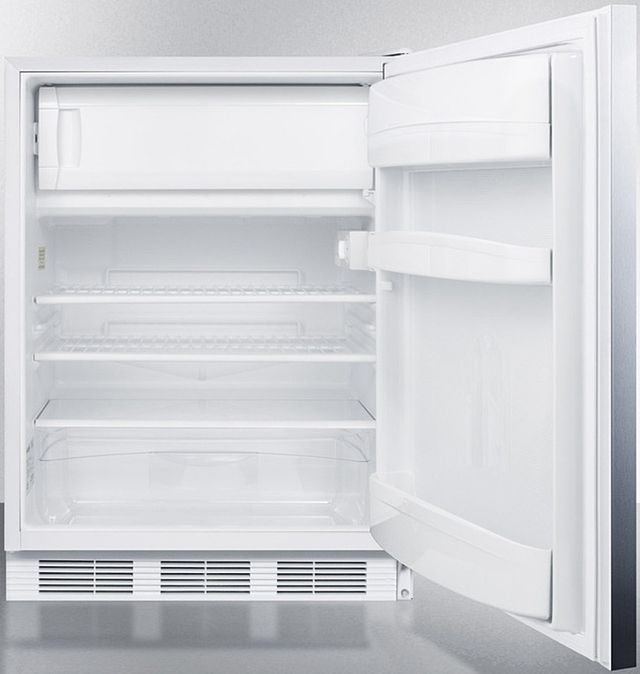 Summit® 24" 5.1 Cu. Ft. Stainless Steel Compact Refrigerator-2