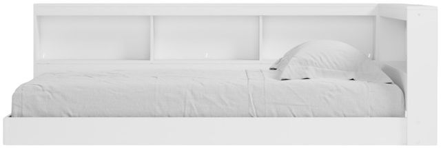 Signature Design by Ashley® Piperton White Youth Twin Storage Bookcase Bed-1