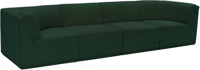 Meridian Furniture Ollie 4-Piece Green 128" Sofa-0