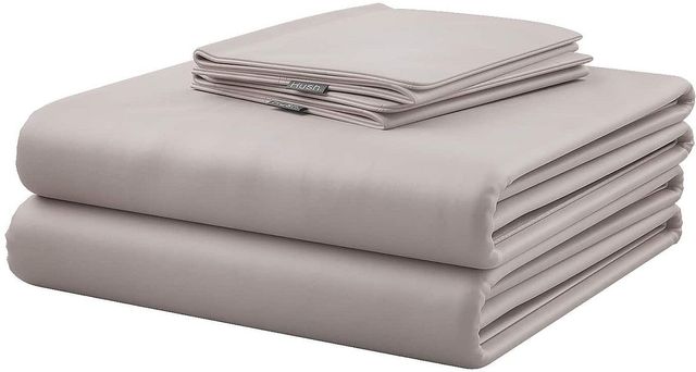 Hush Iced 4-Piece Grey Bamboo Cooling Queen Sheets and Pillowcase Set-0