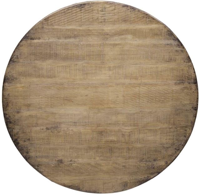 Nest Home Collections Sadie Antique Natural Round Counter Table with Iron Base-3