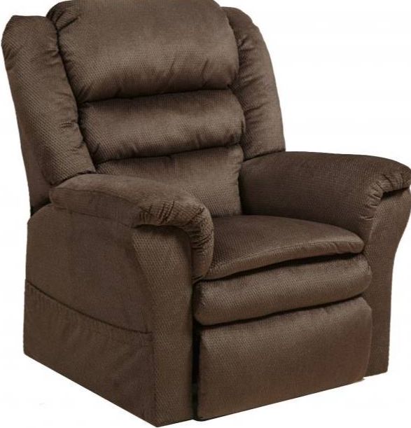Catnapper® Preston Mocha Power Lift Recliner with Pillowtop Seat-0