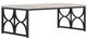 A.R.T. Furniture® Alcove Belgian Ivory Cocktail Table with Burnished Brass Base-0