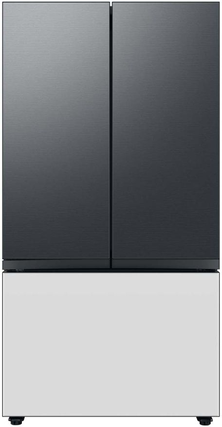 Samsung Bespoke 18" Matte Black Steel French Door Refrigerator Top Panel-1