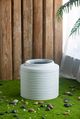 A & B Home White Ridged Cement Planter-4
