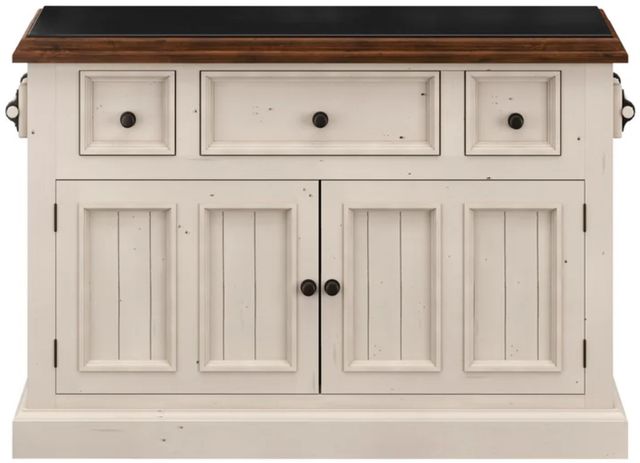 HH2 Home Tuscan Retreat White Kitchen Island-1