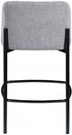 Meridian Furniture Burton Gray Chenille Bar/Counter Stool-4