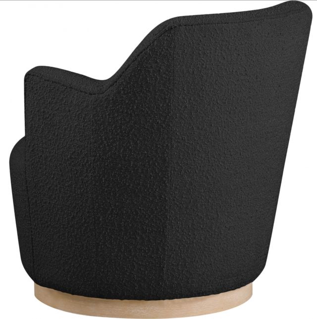 Meridian Furniture Clarita Black Swivel Boucle Fabric Accent Chair-3