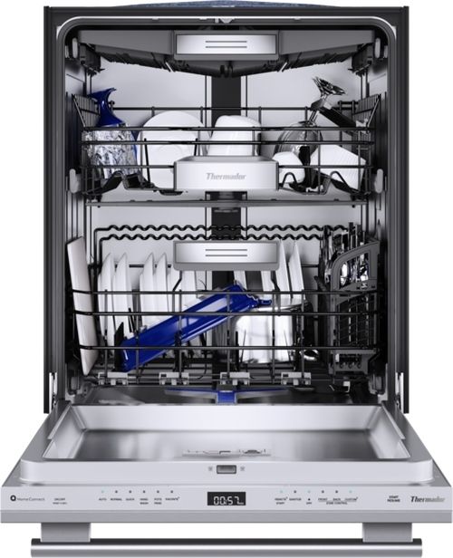 Thermador® Star Sapphire® 24" Stainless Steel Top Control Built In Dishwasher-2