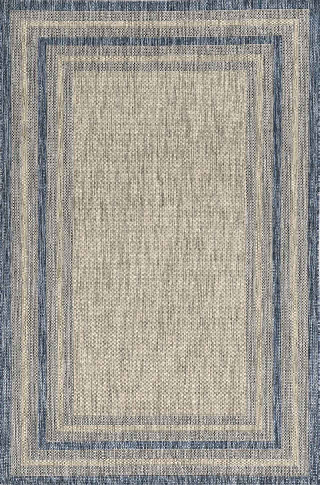 KAS Rugs Provo 5756 Grey/Denim Cape Cod 5'x8' Area Rug-0