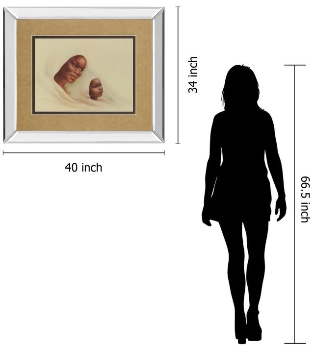 Classy Art Two Generations Mirror Framed Wall Art-3