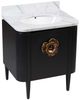 Currey & Company Briallen 30" Black Vanity with Oval Undermount Sink-3