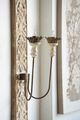A & B Home Distressed Antique Brown Two-Light Wall Sconce-3