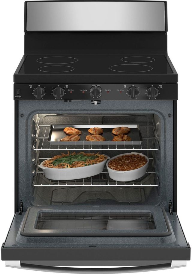 GE® 30" Stainless Steel Freestanding Electric Range-3