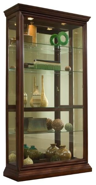 Pulaski™ PFC Cherry Two Way Sliding Door Curio | Fischer Furniture ...