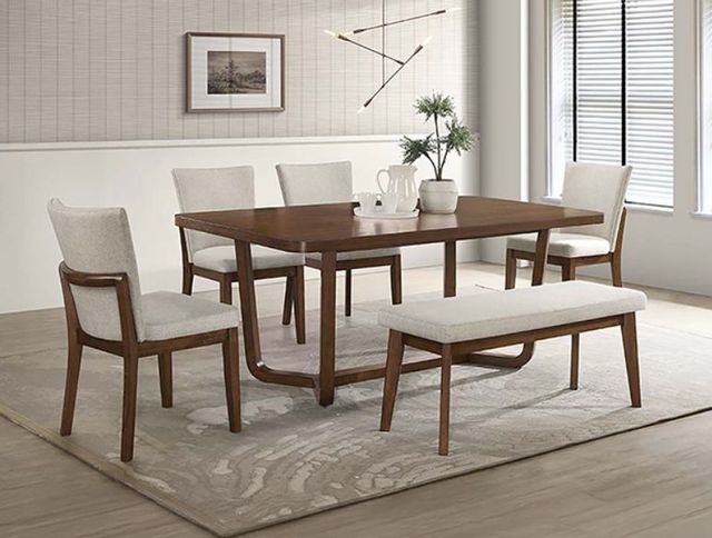 Crown Mark Salerno Brown Dining Table-1