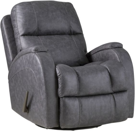 HomeStretch Zena Graphite Manual Swivel Glider Recliner-0
