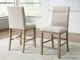 Signature Design by Ashley® Crendlin Light Brown Upholstered Bar Stool-1