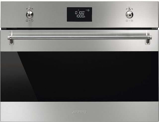 Smeg Classic 24" Fingerprint Proof Stainless Steel Electric Speed Oven-0